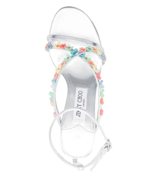 Jimmy Choo White 100Mm Blanche Sandals