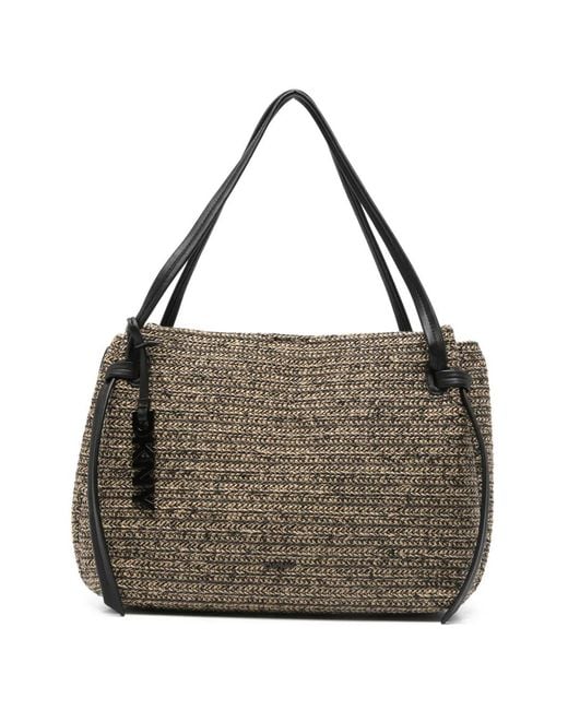 DKNY Metallic Aisling Woven Shoulder Bag