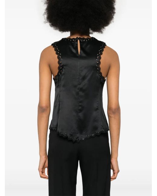Isabel Marant Black Amaya Silk Top