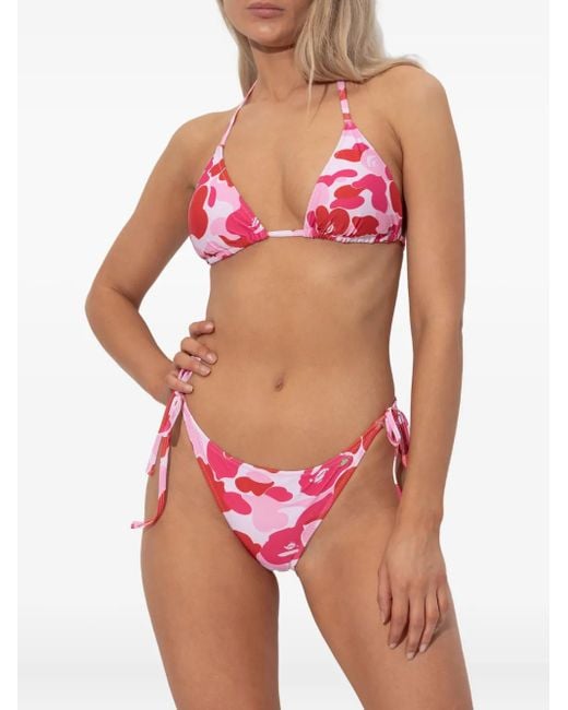 A Bathing Ape カモフラージュ ビキニ Pink