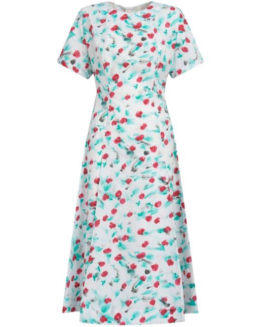 Marni Blue Kleid mit Print