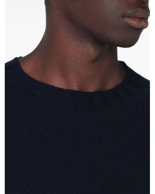 Tagliatore Blue Crew Neck Knitwear for men