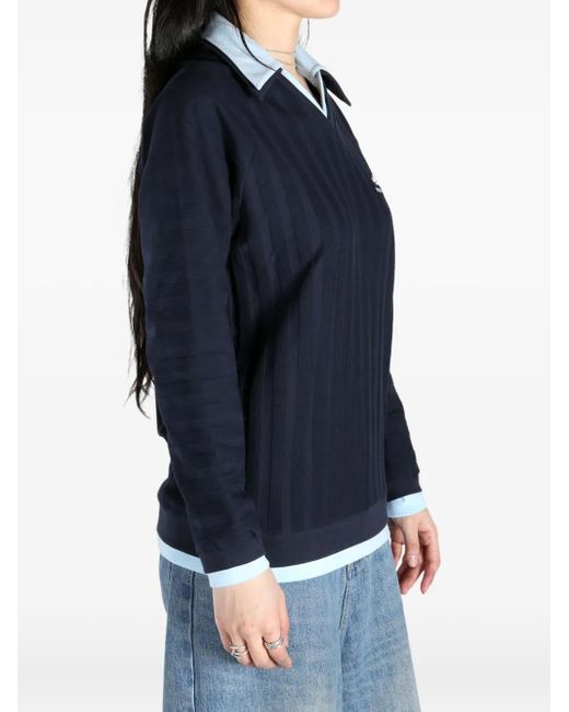 ShuShu/Tong Striped Knitted Top in Blue | Lyst