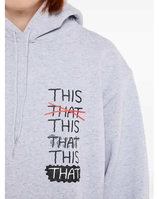Thisisneverthat White Skate Hoodie for men