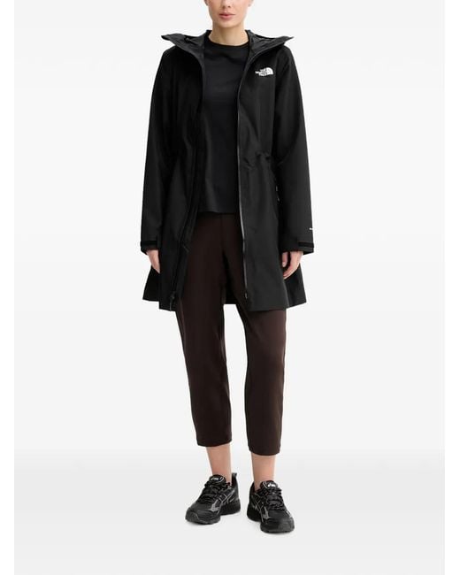 The North Face Black Dryvent Mono Bedretto Hooded Drawstring-Waist Parka