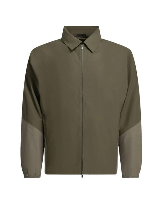 Goldwin Green Hyperdense Taffeta U/S Right Zip-Up Jacket for men