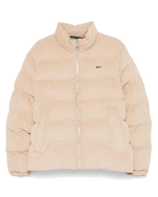 Lacoste Natural Corduroy Puffer Jacket for men
