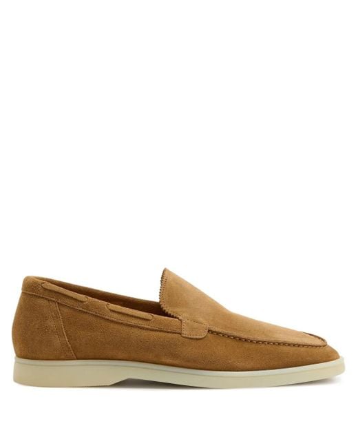 Aurélien Brown Yacht Suede-Leather Loafers for men