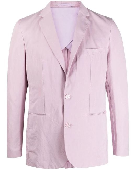 Orlebar Brown Pink Fitted Single-Breasted Button Blazer for men