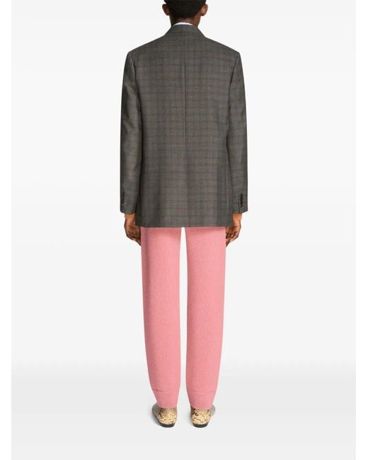 Dries Van Noten Gray Oversized Wool Blazer for men