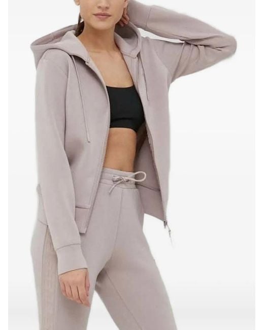 Guess Multicolor Logo-Plaque Zip-Up Hoodie