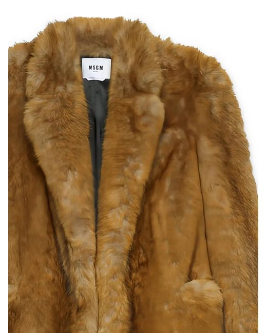 MSGM Brown Pocket Coat