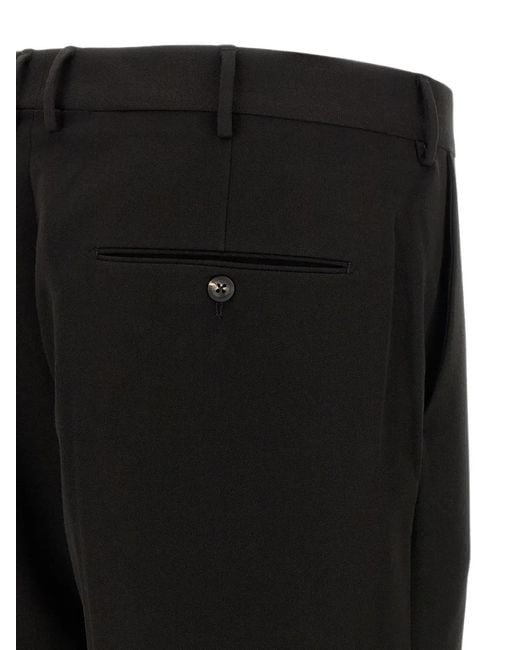 Cellar Door Black Milo Pressed-Crease Trousers for men