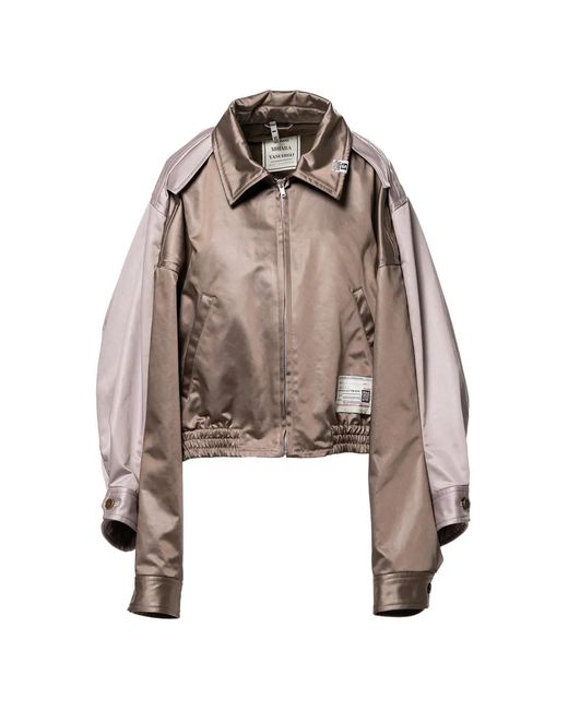 Maison Mihara Yasuhiro Natural Colourblock Zip Jacket