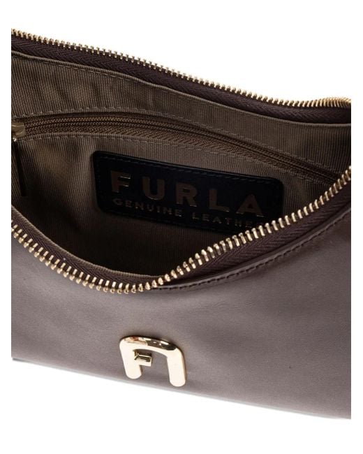 Furla Diamond レザーショルダーバッグ ミニ Brown