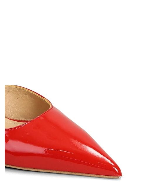 Fratelli Russo Red Patent-Finish Crystal-Embellished Pumps