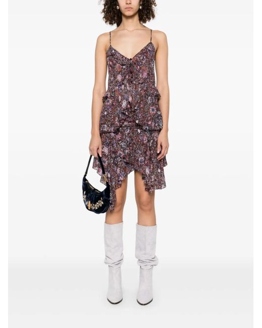 Isabel Marant Purple Briara Blouse