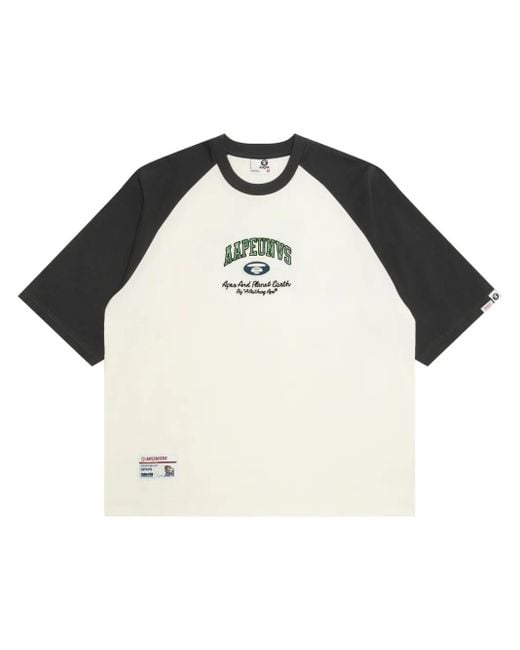 メンズ Aape By A Bathing Ape コットン Tシャツ Black