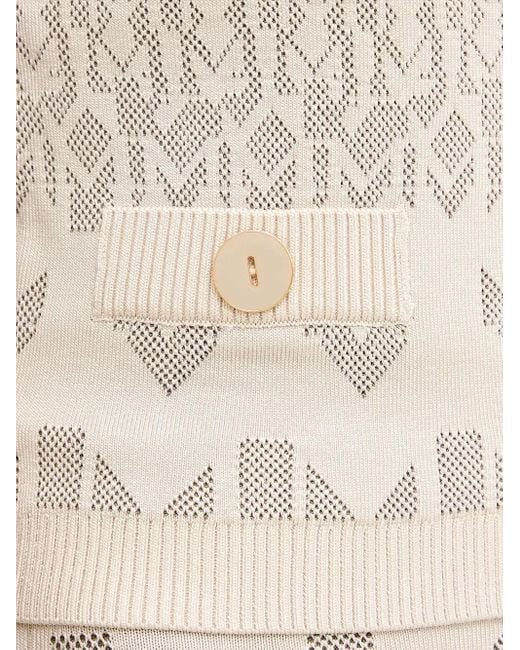 MARCIANO BY GUESS White Button Patterned Cardigan
