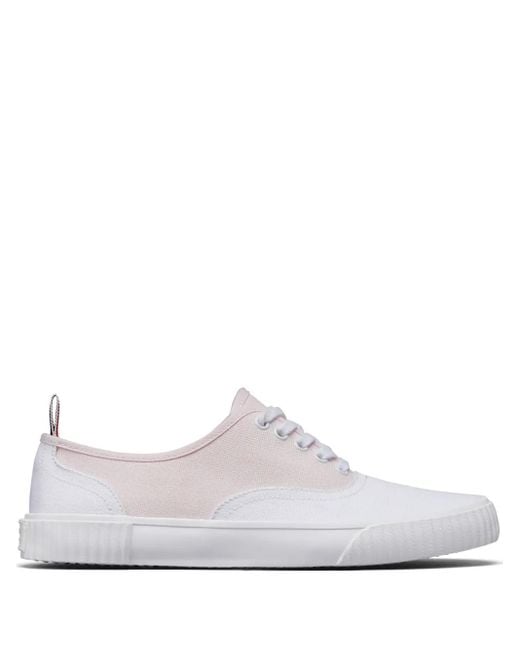 Thom Browne White Funmix Heritage Sneakers