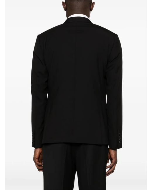 Reveres 1949 Black Single-Breasted Blazer for men