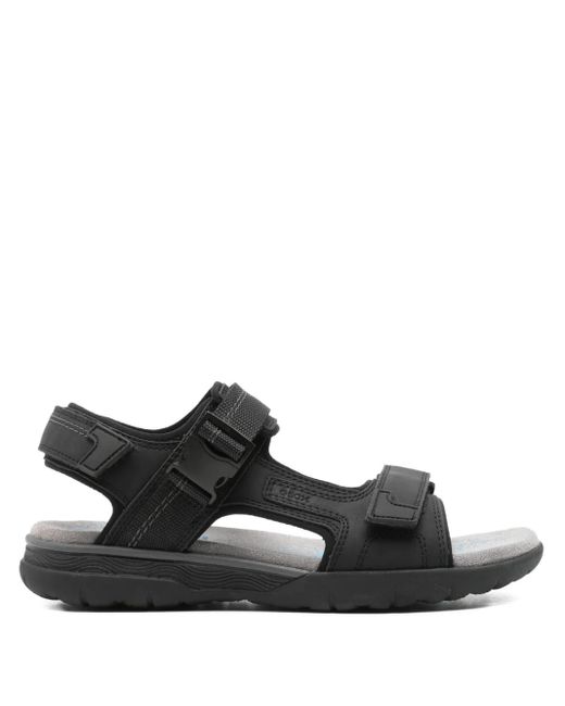 Geox Black Buckle-Strap Sandals for men