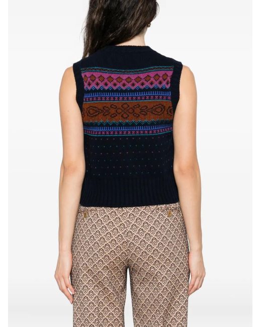 Cárdigan con cierre de botón Etro de color Blue