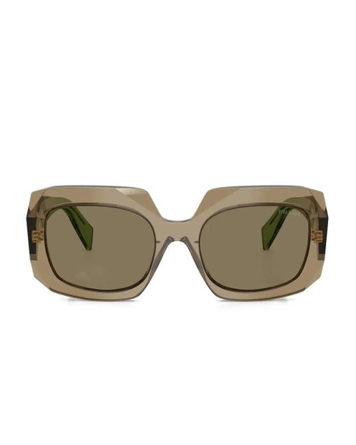 Prada Natural Symbole Oversized-Frame Sunglasses