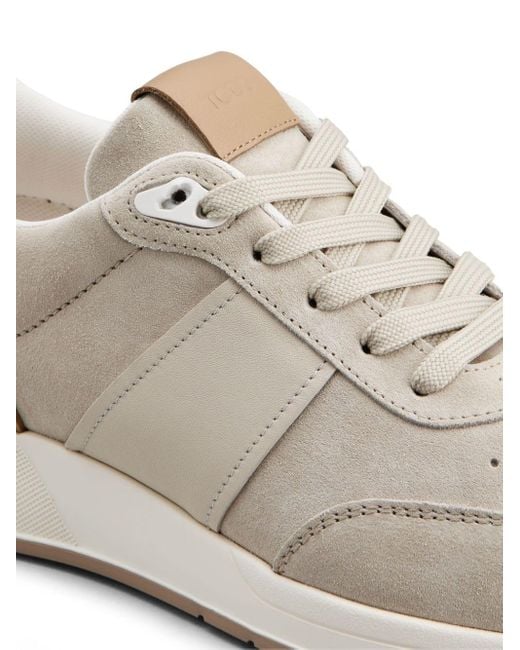 Tod's White Sneakers In Suede for men