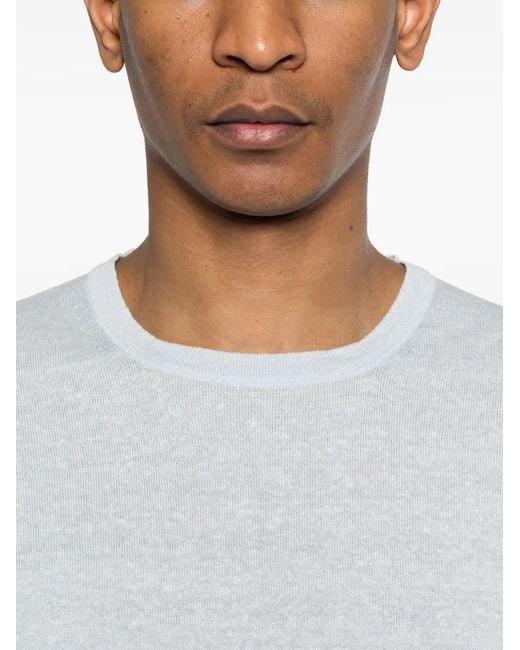 Gran Sasso White Short-Sleeve T-Shirt for men