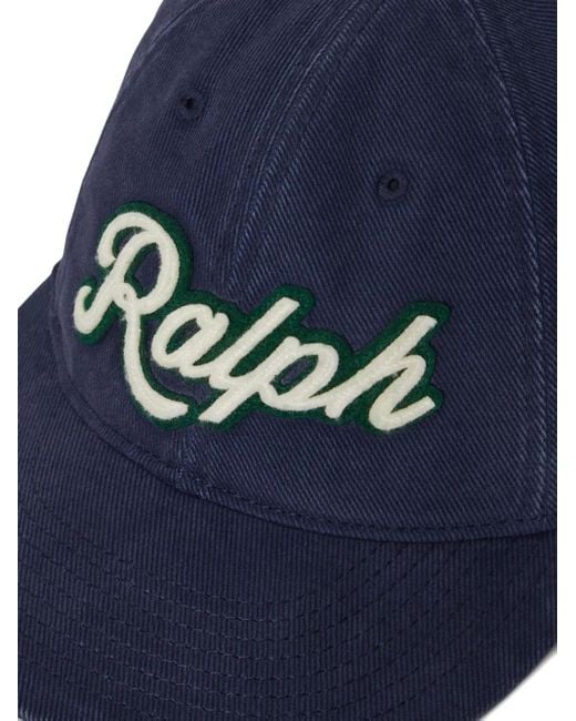 Polo Ralph Lauren Blue Logo-Patch Baseball Cap for men
