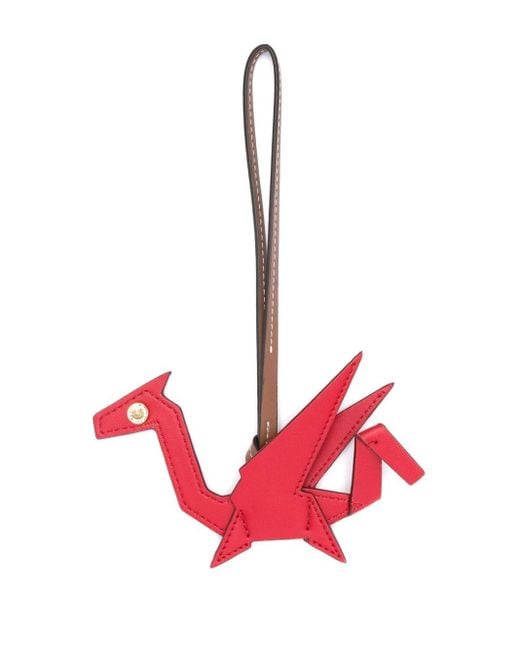 Stella McCartney Red Origami Dragon Alter Mat Bag Charm