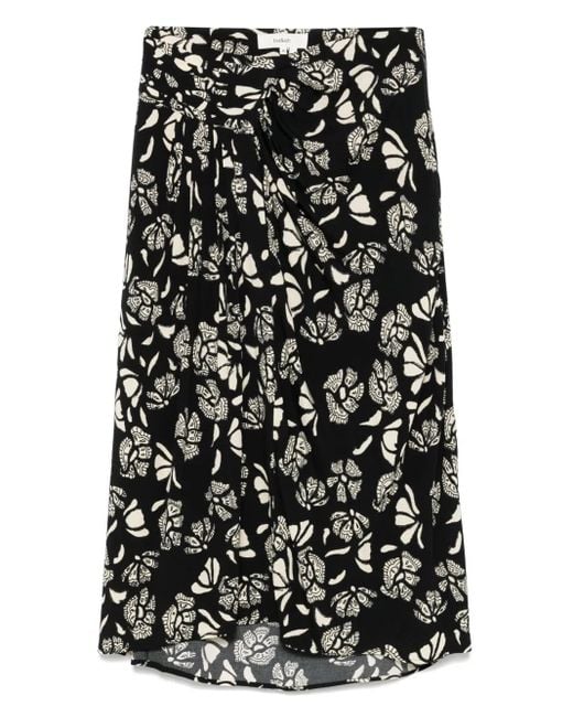 Ba&sh Black Annie Midi Skirt