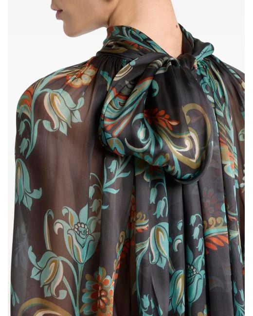 Etro ハイネック ブラウス Gray