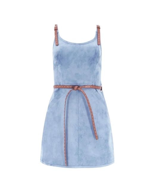 Alexis Blue Kacen Belted Mini Dress