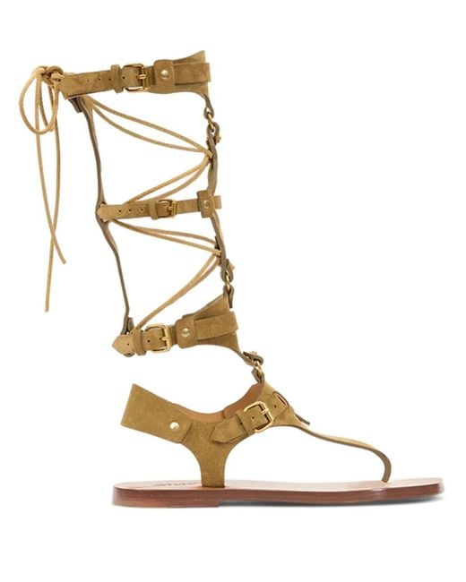 Isabel Marant Metallic Nensi Sandals