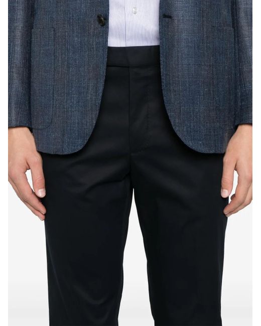 Zegna Black Tapered Trousers for men