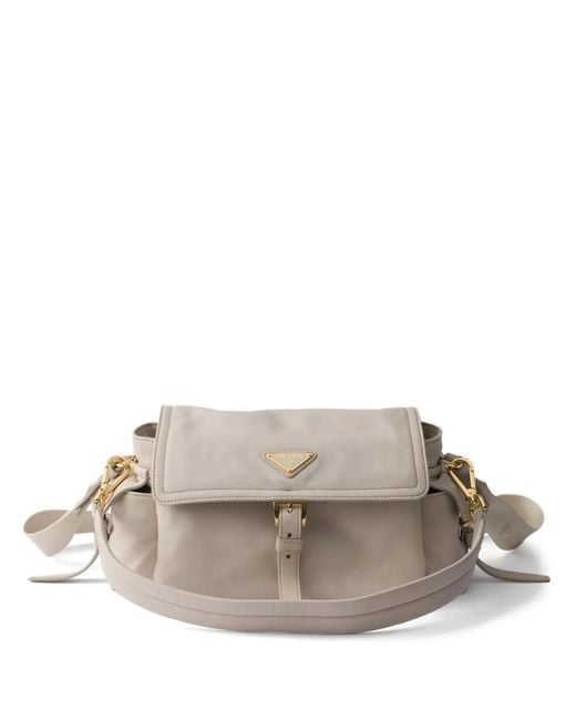Prada Gray Medium Explore Nappa Shoulder Bag