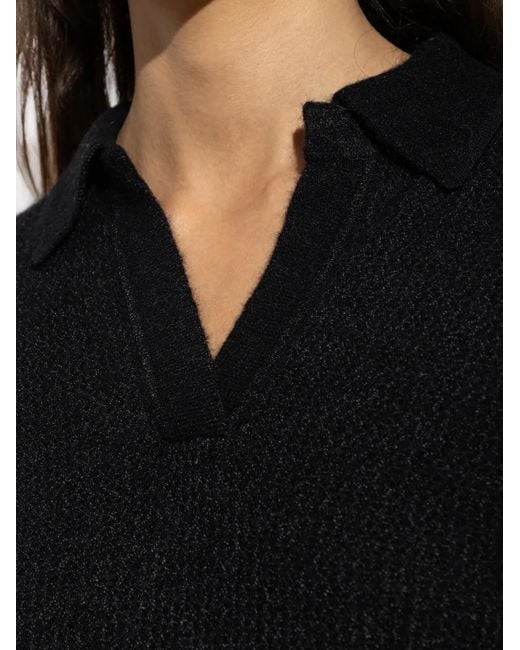 Isabel Marant Black Nathalie Polo Sweater
