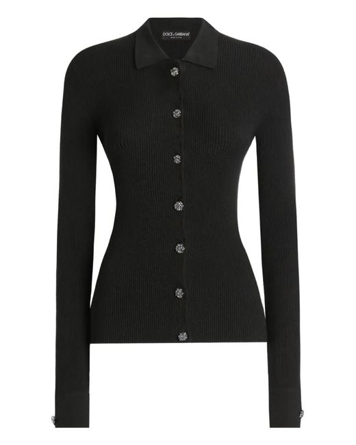 Dolce & Gabbana Black Buttoned Cardigan