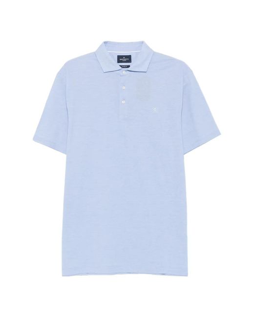 Hackett Blue Logo-Embroidered Polo Shirt for men