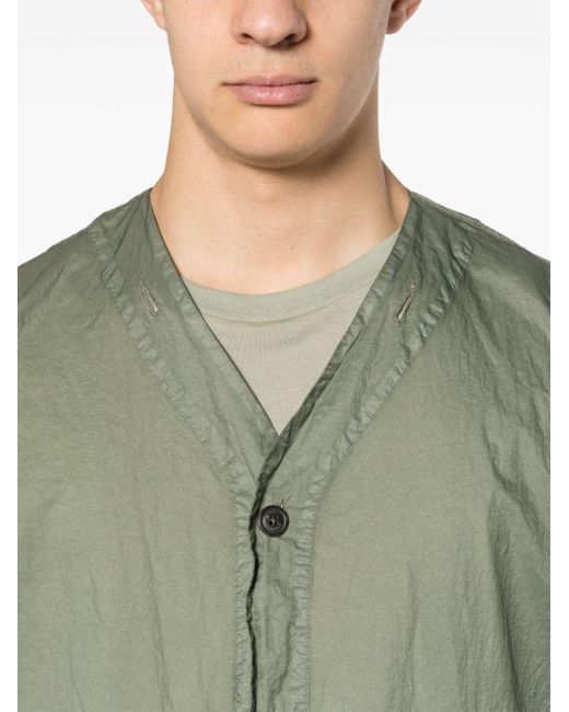 Giacca-camicia con applicazione di C P Company in Green da Uomo