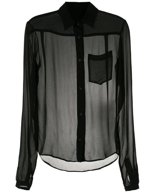 Amir Slama Black Silk Shirt