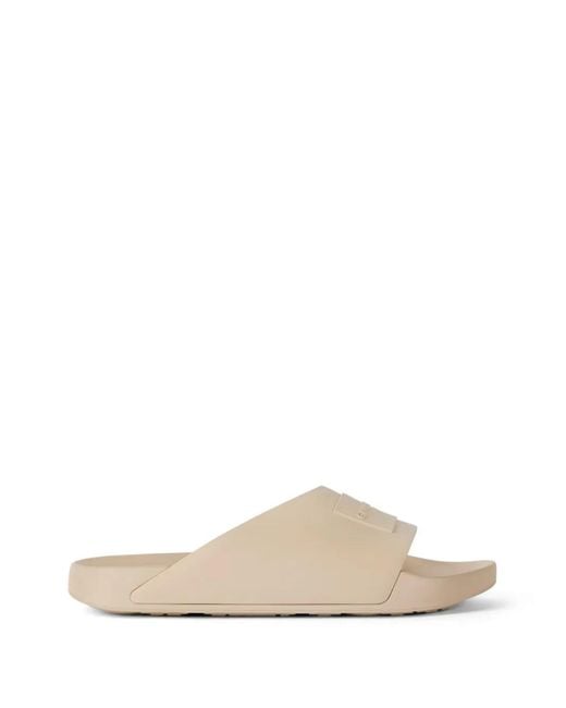 Givenchy White Label Logo-Patch Slides for men