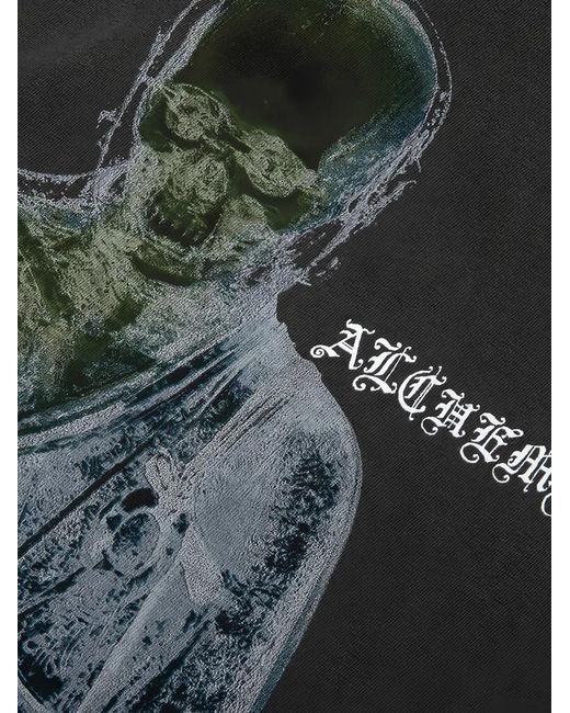 Alchemist Black Monk Graphic-Print T-Shirt for men