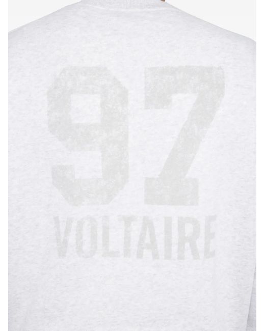 Zadig & Voltaire Number 97 Sweater in het White voor heren