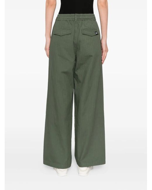 SPORT b. by agnès b. Green Drawstring Straight Trousers