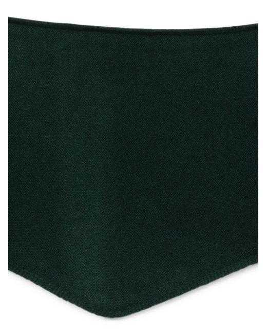 Be You Green Triangular Knitted Scarf