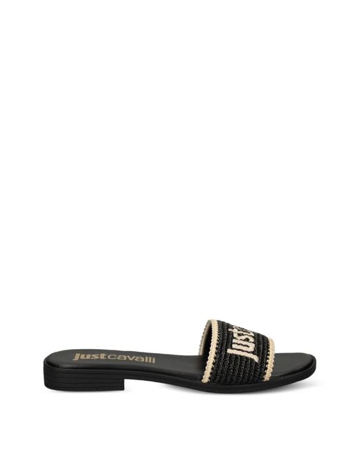 Just Cavalli White Elisie Mules