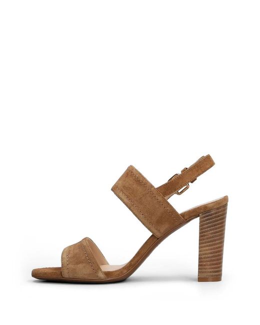 Roberto Festa Brown Buckle-Fastening Suede Sandals